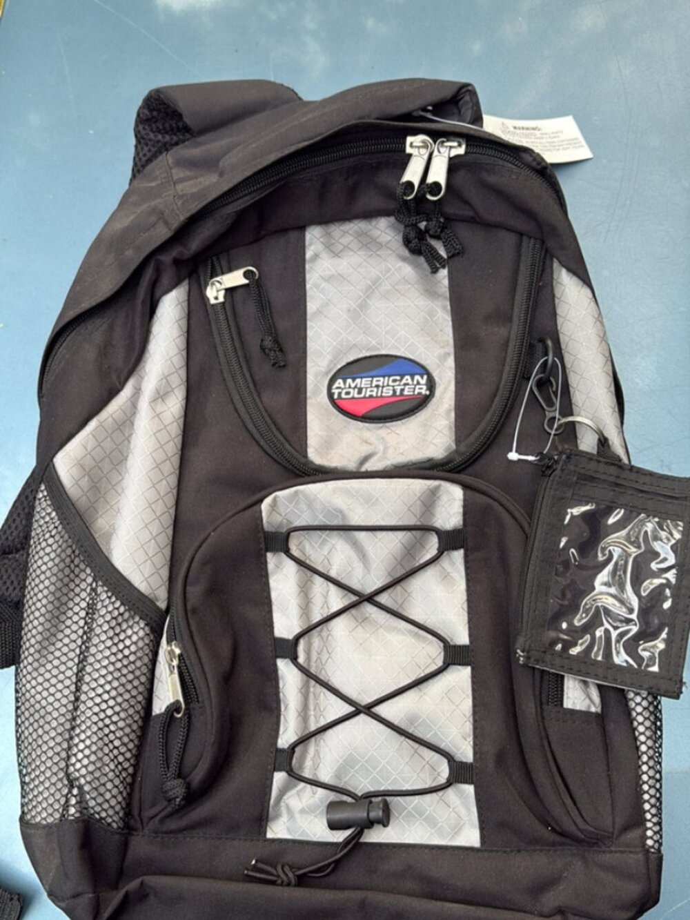 American Tourister Black & Gray Backpack – New with Tags